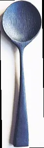 A bog-oak spoon made by Luke Hope