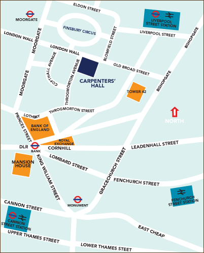 Carpenters Hall Map