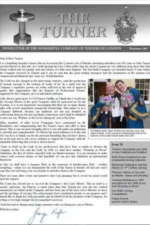 Autumn 2007 issue (No.28) includes: George Kieffer – new Master; Penrose Halson – My Year As Master; Nehemiah Wallington (1598-1658).