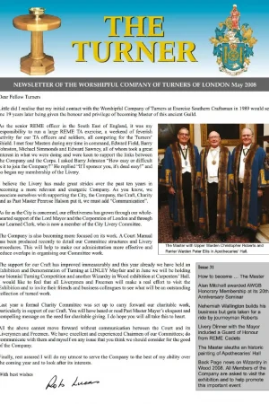May 2008 issue (No.31) includes: Rob Lucus – new Master; Apothecaries’ Hall picture; 2007 Livery Dinner.